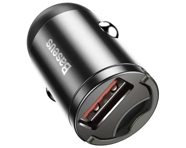 Incarcator Auto Baseus Tiny Star Mini VCHX-A0G, Quick Charge, Port USB (Gri)