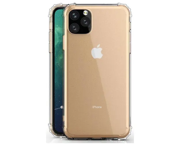 Protectie Spate Just Must Shock TPU I JMCST1XIPMCL pentru iPhone 11 Pro Max (Transparent)