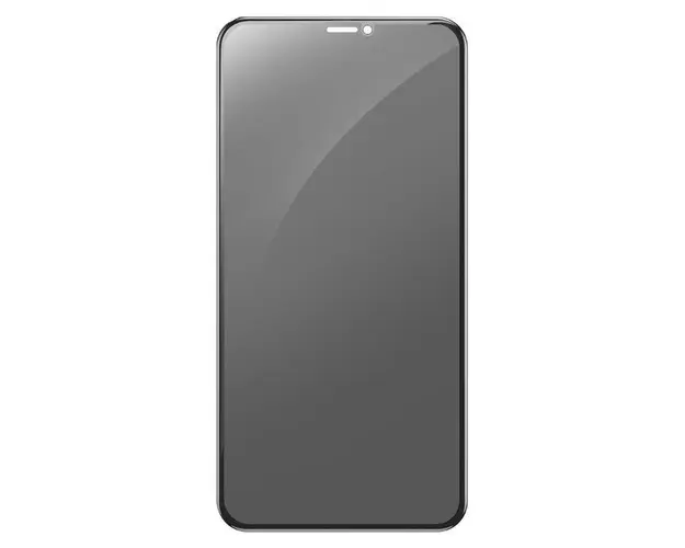 Folie Protectie Sticla Temperata Devia 3D Full Screen Privacy DV3DPXIPBK pentru iPhone 11 Pro / XS / X (Transparent/Negru)