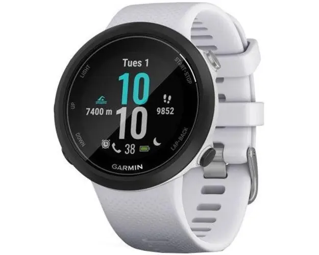 Ceas activity tracker Garmin Swim 2, GPS, Silicon (Alb)