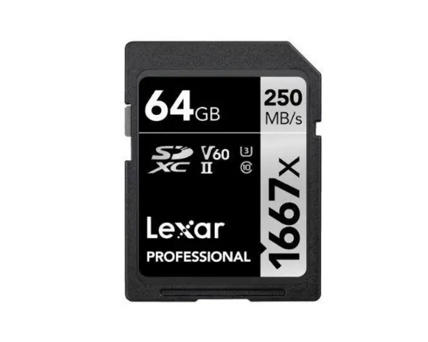 Card de Memorie Lexar Professional 1667x, SDXC, 64GB, Clasa 10, UHS-II
