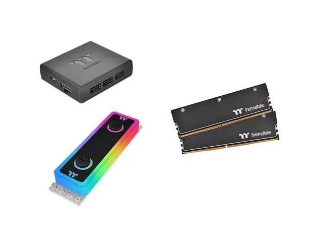 Memorii Thermaltake WaterRam RGB 16GB (2x8GB), 3200MHz, DDR4, iluminare RGB
