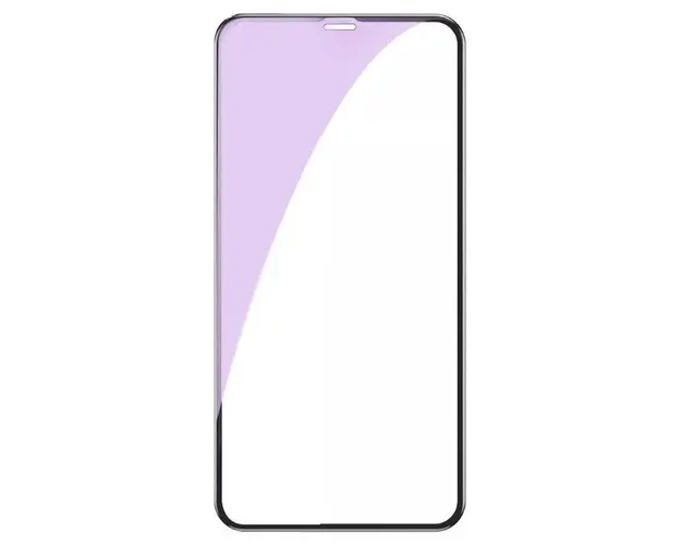 Folie Protectie Sticla Temperata Lemontti 3D Anti-BlueRay LEMFS3D11PBK pentru iPhone 11 Pro / XS / X (Transparent/Negru)