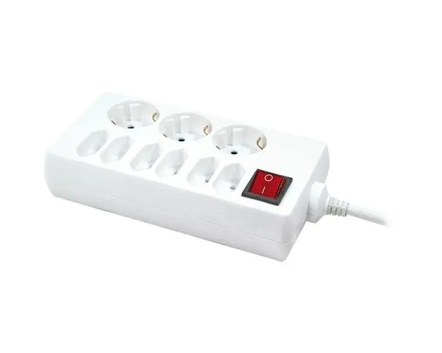 Prelungitor Logilink LPS201, 3x Schuko, 6x Europlug, 1.5m (Alb)