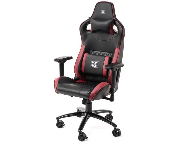 Scaun gaming Serioux Theon, reglabil (Negru/Visiniu)