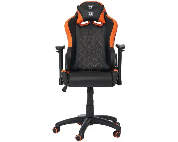 Scaun gaming Serioux Kids, reglabil (Negru/Portocaliu)