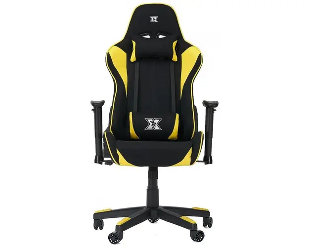 Scaun gaming Serioux Torin, reglabil (Negru/Galben)