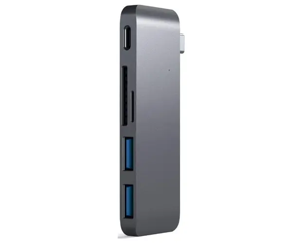 Hub USB Satechi ST-TCUPM, 2 x USB 3.0, USB Type-C (Gri)