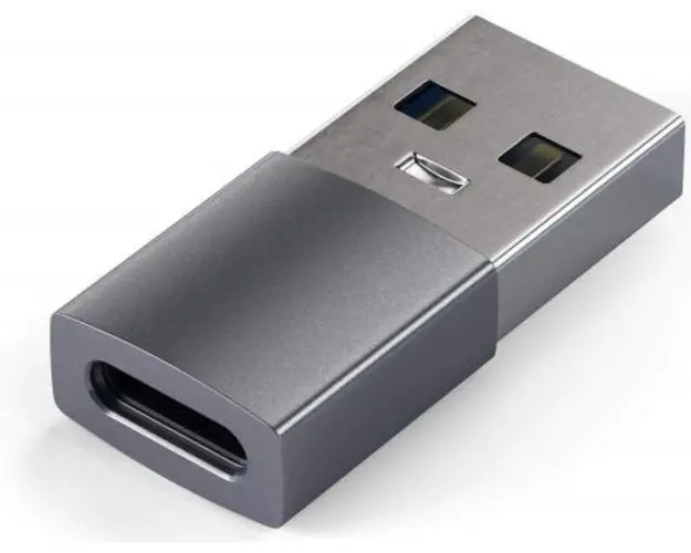 Adaptor Satechi ST-TAUCM, USB Type-C - USB (Gri)