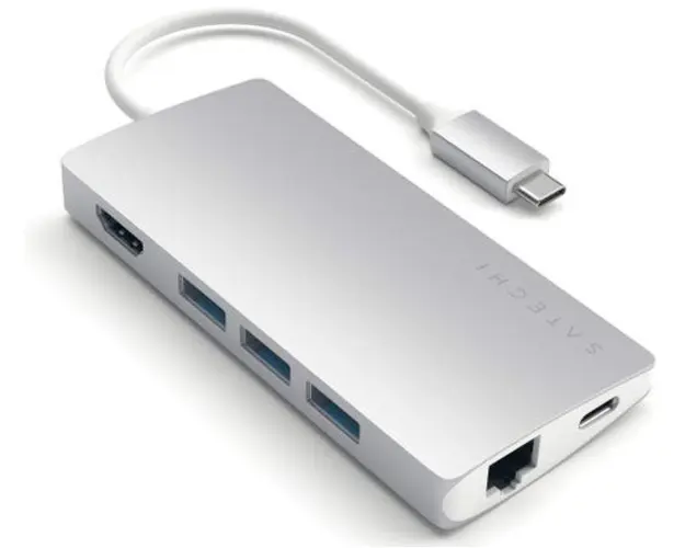 Adaptor Multimedia Satechi ST-TCMA2S, Type-C (Argintiu)