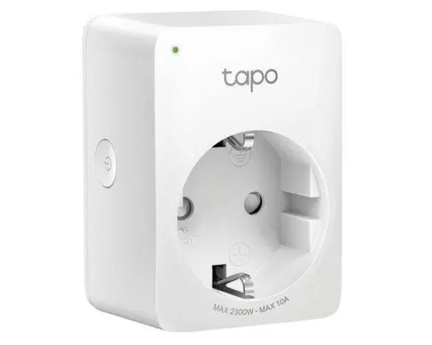Priza Wi-Fi inteligenta TP-LINK Tapo P100, Schuko, compatibila Google Assistant si Amazon Alexa, programabila (Alb)