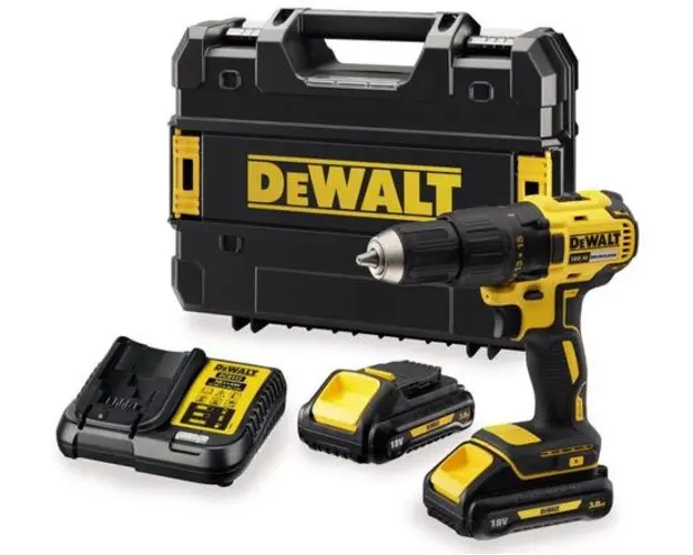 Masina de gaurit si insurubat cu acumulator DeWALT DCD777L2T-QW, 18 V, 65 Nm cuplu maxim, 1750 RPM, 13 mm mandrina + acumulator + incarcator + valiza