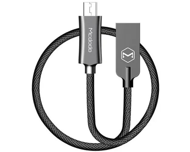 Cablu de date Mcdodo Knight CA-4402, MicroUSB, 1.5 m, QC4.0 (Negru)
