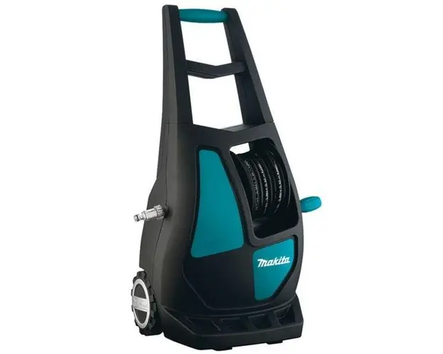 Aparat de spalat cu presiune Makita HW132, 2100 W, 140 bar, 420 l/h debit apa, 50C temperatura maxima, 8 m lungime furtun
