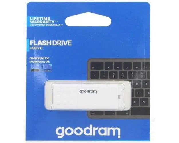 Stick USB GOODRAM UME2, 16GB, USB 2.0 (Alb) 