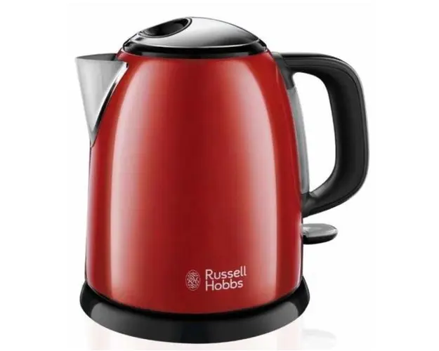 Fierbator apa Russell Hobbs 24992-70 Colours+ Mini, 2400 W, 1 l (Negru/Rosu)