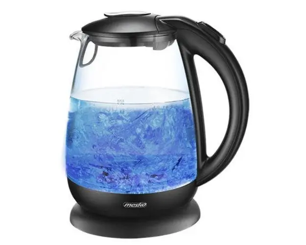 Fierbator apa Mesko MS1263, 2200 W, 1,7 L (Transparent/Negru)