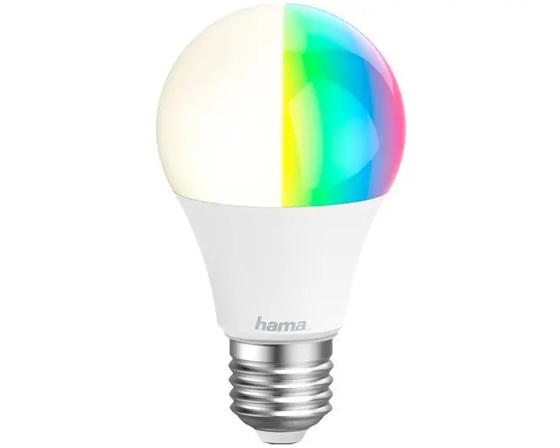 Bec inteligent LED Hama 176547, Wi-Fi, E27, 10W, RGB, Lumina variabila (Alb)