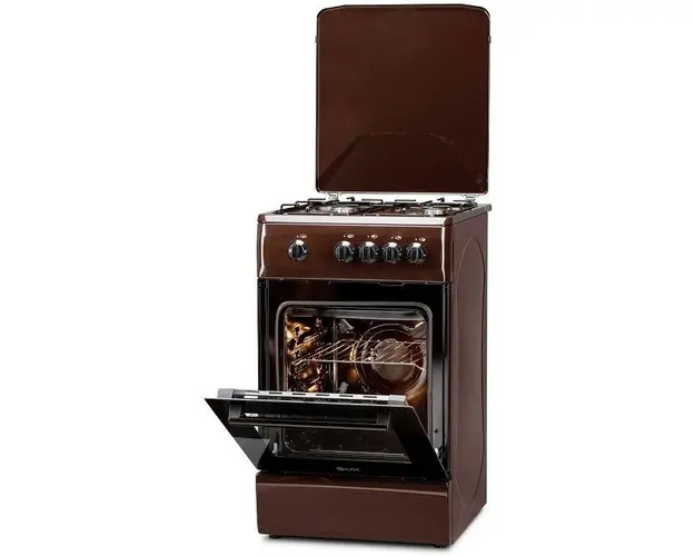 Aragaz LDK 5060 DARK BROWN RMV LPG, 4 Arzatoare (Maro)