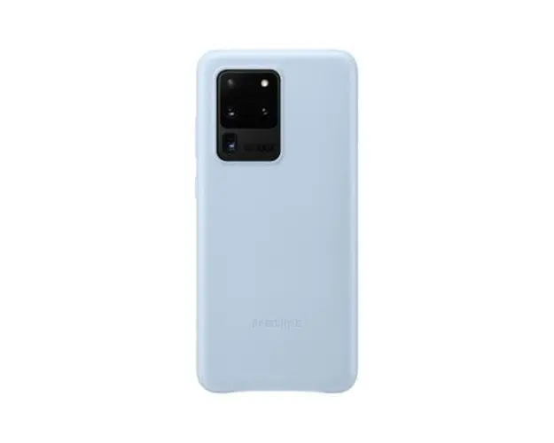 Protectie Spate Samsung Leather EF-VG988LLEGEU pentru Samsung Galaxy S20 Ultra (Albastru)