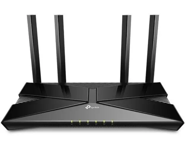 Router Wireless TP-LINK Archer AX10, Gigabit, Triple-Core, Wi-Fi 6, Dual Band, 1500 Mbps, 4 Antene externe, Compatibil Alexa (Negru)