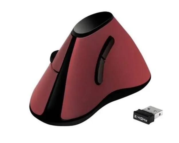 Mouse Ergonomic Logilink ID0159, wireless (Rosu)