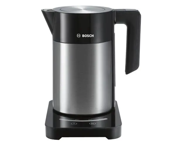 Fierbator apa Bosch TWK7203, 2200 W, 1.7 l, 7 temperaturi, Keep Warm Function (Negru/Inox)