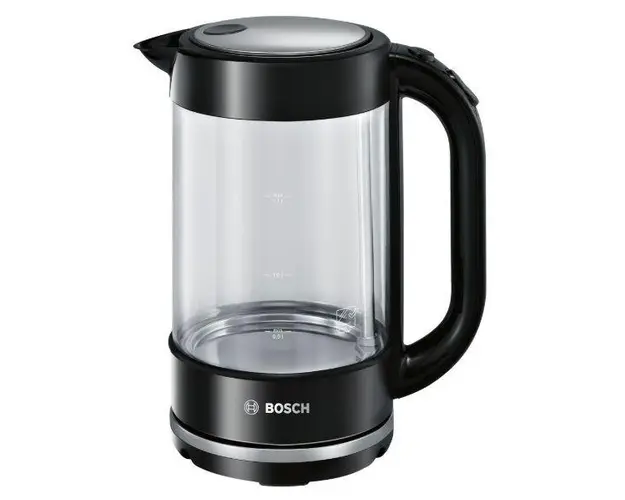 Fierbator apa Bosch TWK70B03, 2400 W, 1.7 l, cana sticla (Negru/Inox)