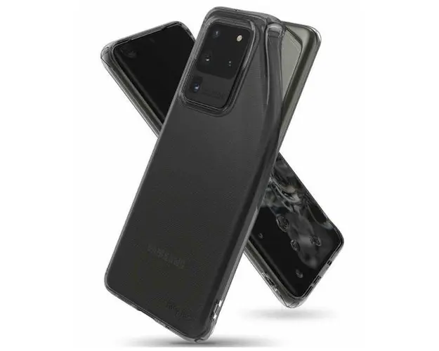 Protectie Spate Ringke Fusion 8809688897931 pentru Samsung Galaxy S20 Ultra (Transparent/Fumuriu)