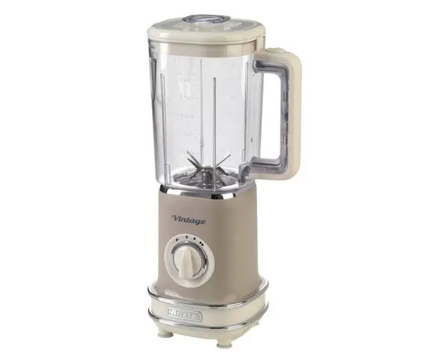 Blender Ariete Vintage 0568CR/BG, 500 W, 2 viteze + Pulse, vas Tritan 1.5 l (Crem)