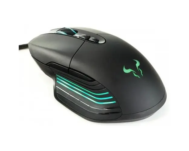 Mouse Riotoro Nadix, USB, 10000 DPI, iluminare RGB (Negru)