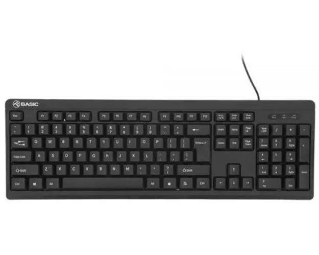 Tastatura cu fir Tellur Basic, US, USB (Negru)