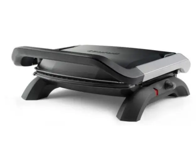 Gratar electric Taurus Grill & Co Plus, 1800 W, termostat reglabil, placi gril detasabile, deschidere 180º (Negru/Gri)