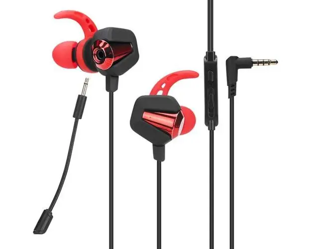 Casti Gaming Marvo Casti Marvo GP-002, In-Ear, Microfon (Negru/Rosu)