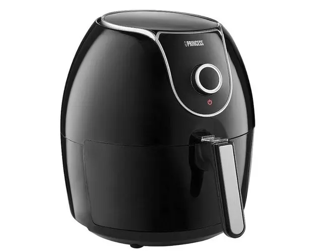 Friteuza cu aer cald Princess Aerofryer XXL 0118205501001, 1700 W, 5.2 l, afisaj LCD, cronometru 60 min, 9 portii, prajire fara ulei (Negru)