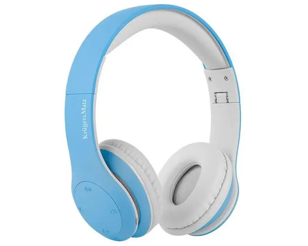 Casti Stereo Kruger&Matz Street Kids, Bluetooth, Microfon (Albastru)