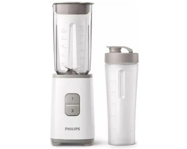 Miniblender Philips Daily Collection HR2602/00, 350 W, 1l, 2 Viteze (Alb)