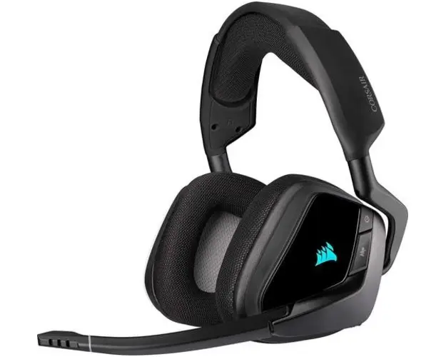 Casti Gaming Wireless Corsair VOID RGB ELITE, 7.1 Surround, USB (Negru)