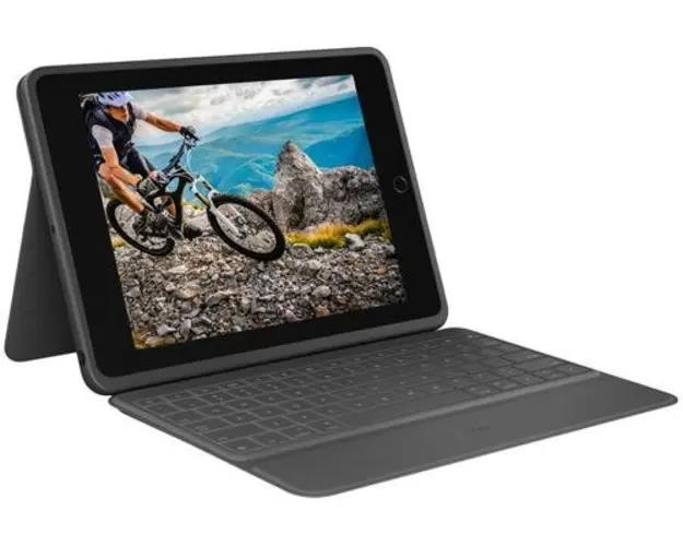 Husa cu tastatura Logitech Rugged Folio 920-009319 pentru iPad 10.2inch gen7 (Negru)