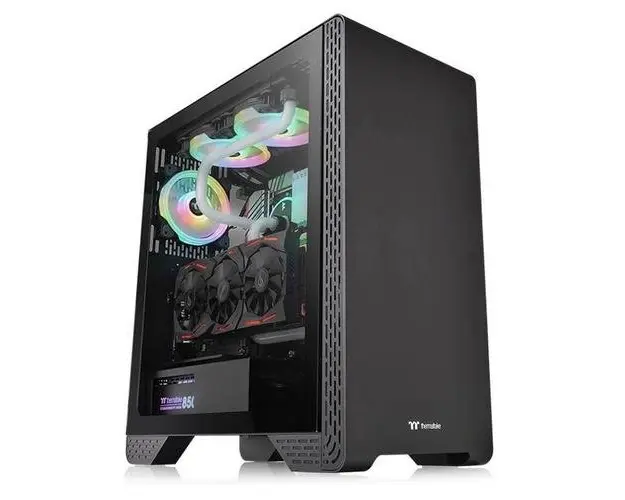 Carcasa Thermaltake S300, Mid Tower, Tempered Glass (Negru)