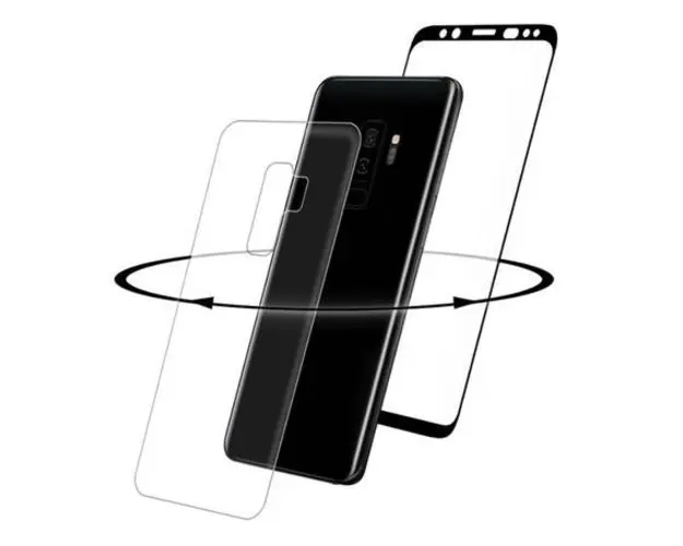 Folie Sticla 3D 360 Eiger EGSP00208 pentru Samsung Galaxy S9 Plus (Negru)