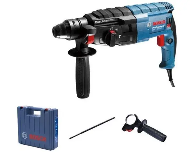 Ciocan rotopercutor SDS plus Bosch Professional GBH 2-24/240 DRE, 790 W, 2.7 J + maner lateral + limitator adancime + valiza transport