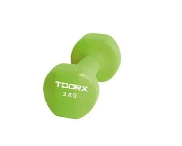 Gantera TOORX MN-2, Neopren, 2kg (Verde)