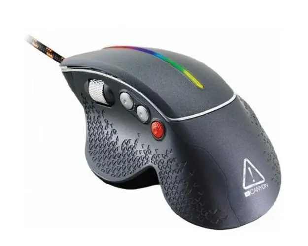 Mouse Gaming Canyon Apstar Side-Scrolling RGB, 6400 DPI, USB (Negru)