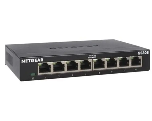 Switch Netgear GS308-300PES, Gigabit, 8 Porturi