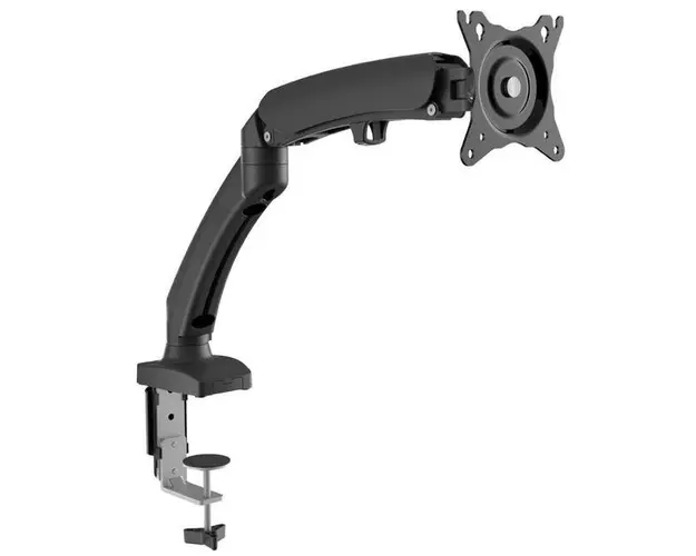 Suport monitor pneumatic Bakan M121P pentru monitoare plate sau curbate de 13inch - 29inch, 5 miscari (Negru)