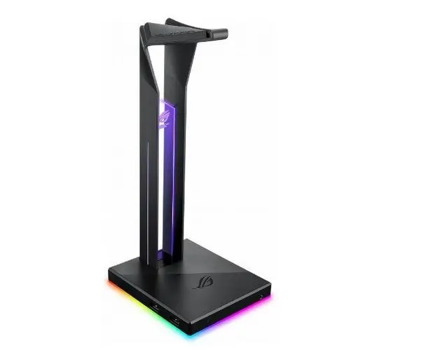Stand casti ASUS ROG Throne Qi iluminare RGB, incarcare wireless Qi (Negru)