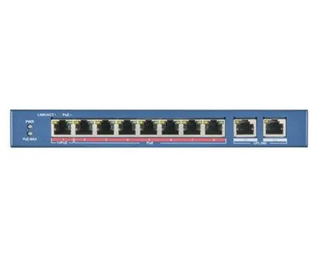 Switch Hikvision DS-3E0310HP-E, 8 porturi