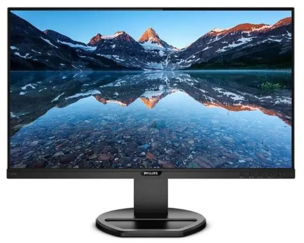 Monitor IPS LED Philips 23.8inch 243B9/00, Full HD (1920 x 1080), VGA, HDMI, DisplayPort, Pivot, Boxe (Negru)