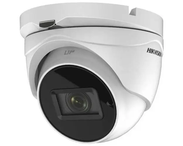 Camera supraveghere video Hikvision DS-2CE76H0T-ITMFS2, Turbo HD dome, 5 MP, CMOS, 2560 × 1944, 2.8mm (Alb)